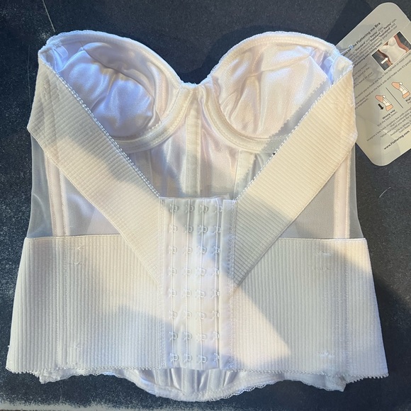 32B white Long line strapless bra by Merry Modes - Picture 2 of 2